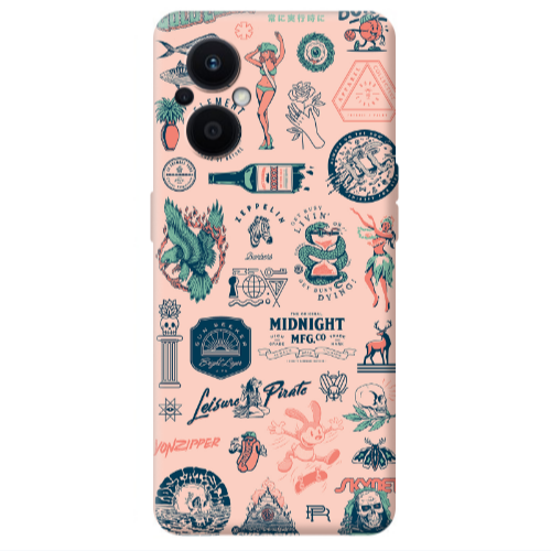Oppo Reno 7 Lite Midnight Transparent Silicone TPU Θήκη