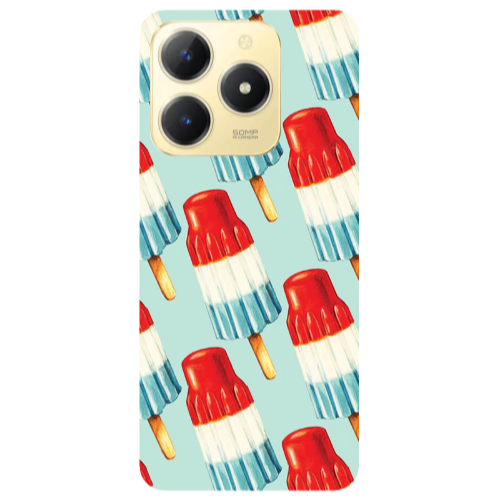 Realme C61 Ice cream Transparent Silicone TPU Θήκη