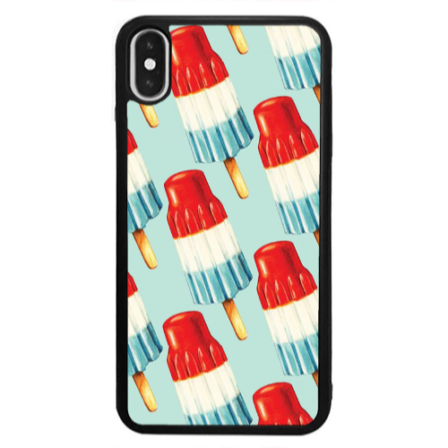 Apple iPhone X Ice cream Black Glossy Θήκη