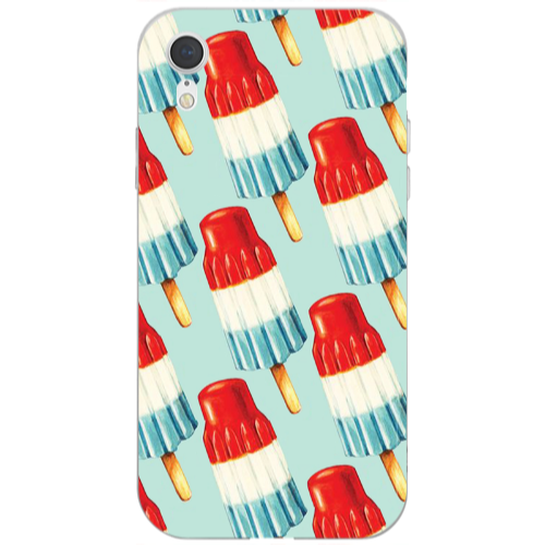 Apple iPhone Xr Ice cream Transparent Silicone TPU Θήκη