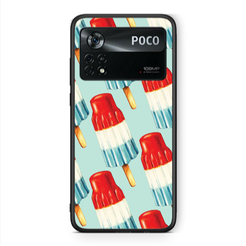 Xiaomi Poco X4 Pro Ice cream Black Glossy Θήκη