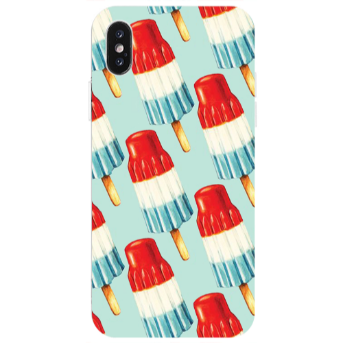 Apple iPhone Xs Max Ice cream Transparent Silicone TPU Θήκη