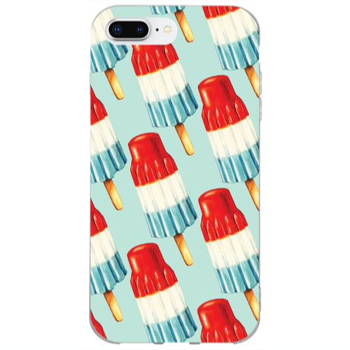 Apple iPhone 7 Plus Ice cream Transparent Silicone TPU Θήκη