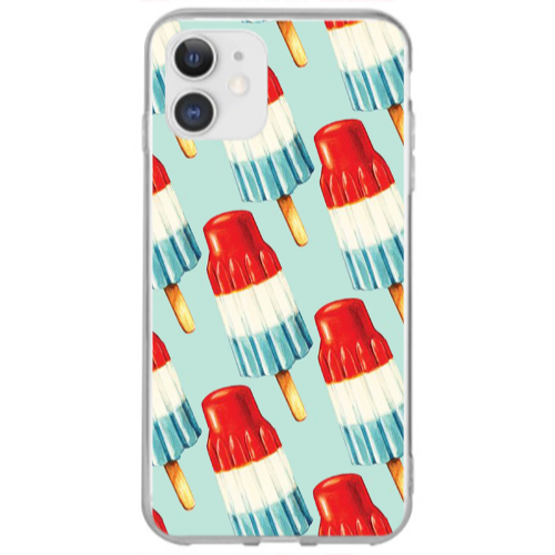 Apple iPhone 12 Mini Ice cream Transparent Silicone TPU Θήκη