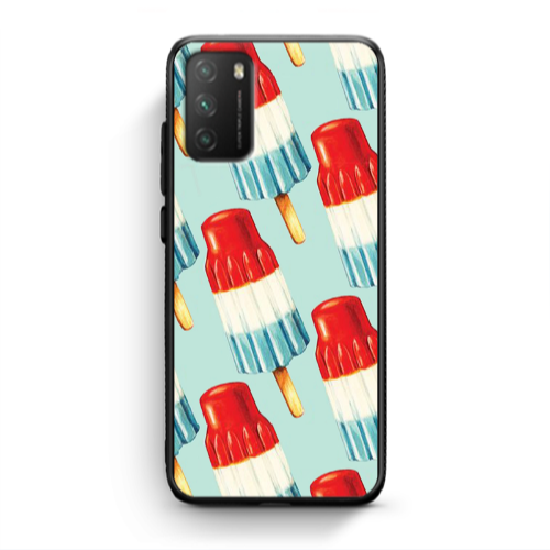 Xiaomi Poco M3 Ice cream Black Glossy Θήκη