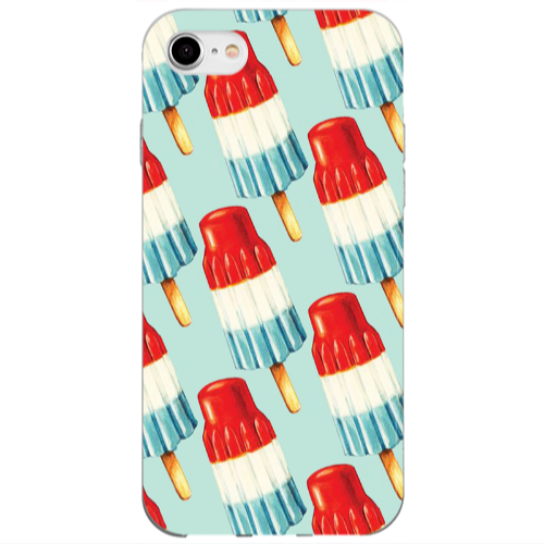 Apple iPhone SE 2020 Ice cream Transparent Silicone TPU Θήκη