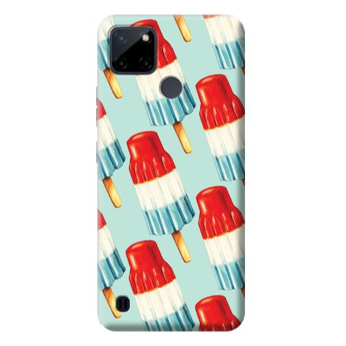 Realme C25Y Ice cream Transparent Silicone TPU Θήκη