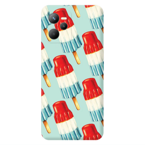 Realme C35 Ice cream Transparent Silicone TPU Θήκη