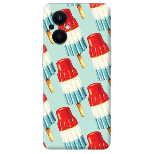 Oppo Reno 7 Lite Ice cream Transparent Silicone TPU Θήκη