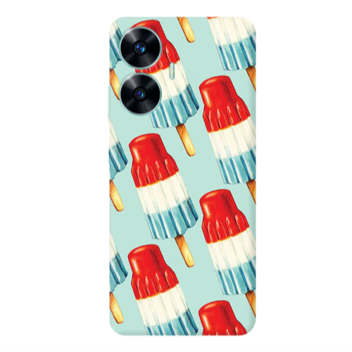 Realme C55 Ice cream Transparent Silicone TPU Θήκη