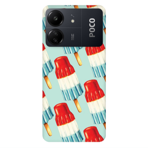 Xiaomi Poco C65 Ice cream Transparent Silicone TPU Θήκη