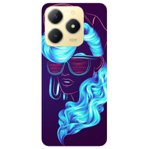 Realme C61 Hatted style Transparent Silicone TPU Θήκη