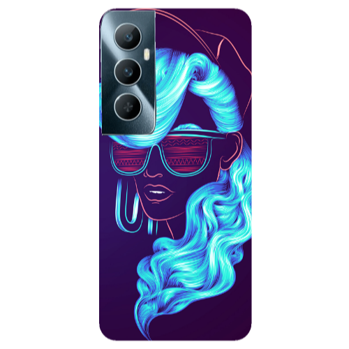 Realme C65 Hatted style Transparent Silicone TPU Θήκη