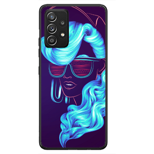 Samsung A53 Hatted style Black Glossy Θήκη
