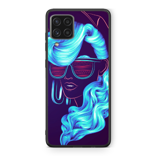 Samsung A22 4G Hatted style Black Glossy Θήκη