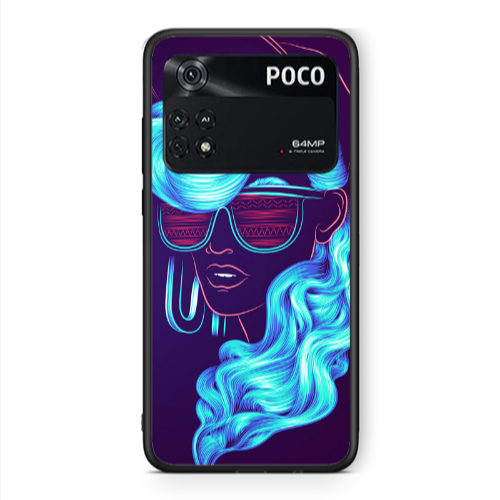 Xiaomi Poco M4 Pro 4G Hatted style Black Glossy Θήκη