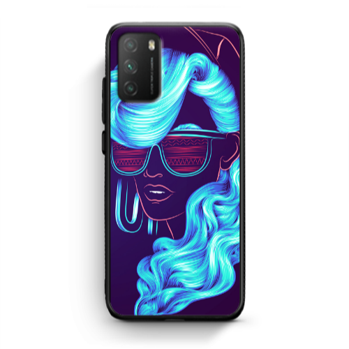 Xiaomi Poco M3 Hatted style Black Glossy Θήκη