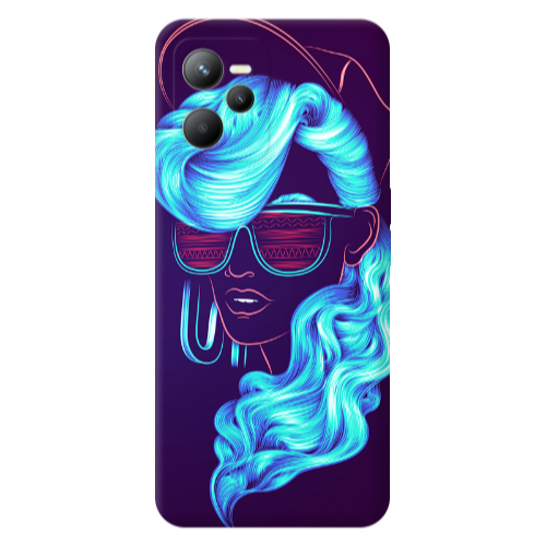 Realme C35 Hatted style Transparent Silicone TPU Θήκη