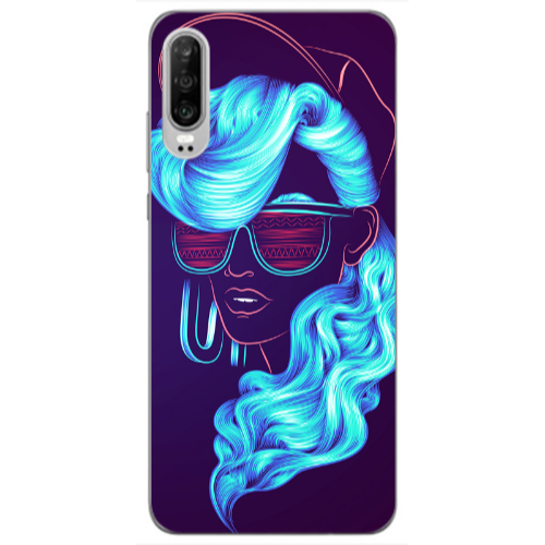 Huawei P30 Hatted style Transparent Silicone TPU Θήκη