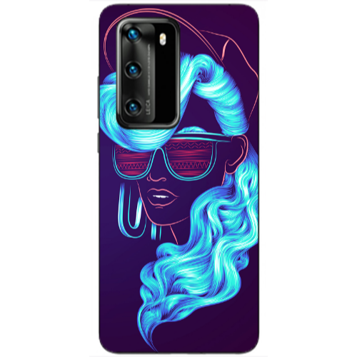 Huawei P40 Hatted style Transparent Silicone TPU Θήκη