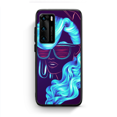 Huawei P40 Hatted style Black Glossy Θήκη