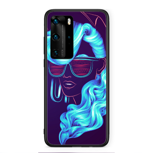 Huawei P40 Pro Hatted style Black Glossy Θήκη