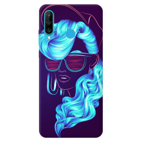 Huawei P30 Lite Hatted style Transparent Silicone TPU Θήκη