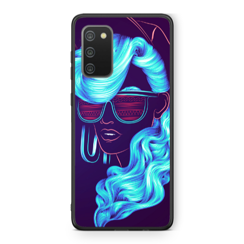 Samsung A02s Hatted style Black Glossy Θήκη