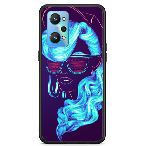 Realme Gt Neo 2 Hatted style Black Glossy Θήκη