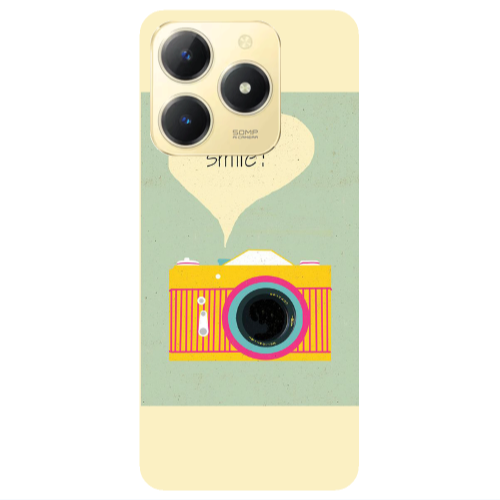 Realme C61 Photo smile Transparent Silicone TPU Θήκη