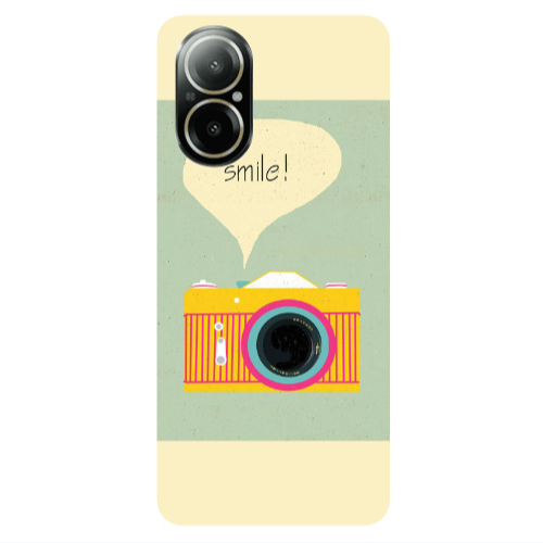 Realme C67 Photo smile Transparent Silicone TPU Θήκη