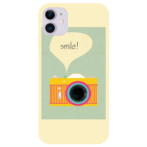 Apple iPhone 11  Photo smile Transparent Silicone TPU Θήκη