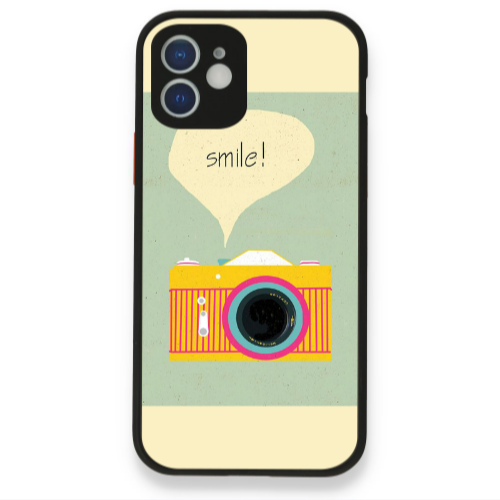 Apple iPhone 12 Photo smile Black Glossy Θήκη