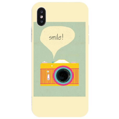 Apple iPhone X Photo smile Transparent Silicone TPU Θήκη