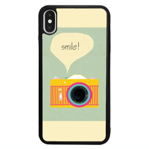 Apple iPhone X Photo smile Black Glossy Θήκη