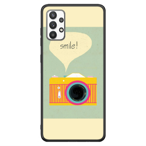 Samsung A13 4G Photo smile Black Glossy Θήκη
