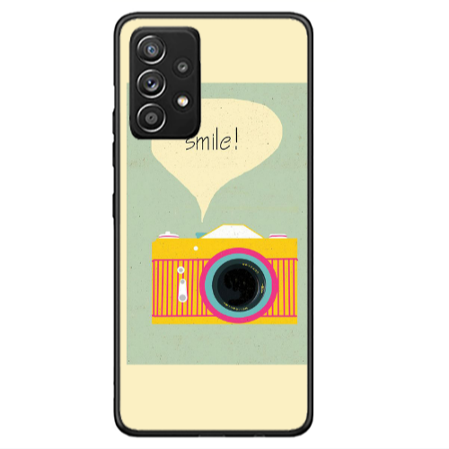Samsung A53 Photo smile Black Glossy Θήκη