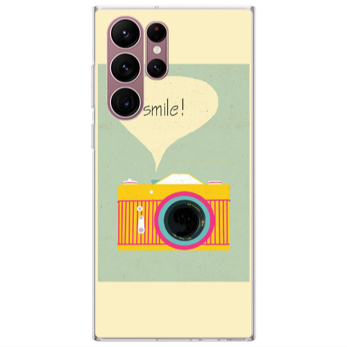 Samsung S22 Ultra Photo smile Transparent Silicone TPU Θήκη