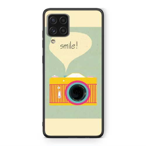 Samsung A22 4G Photo smile Black Glossy Θήκη