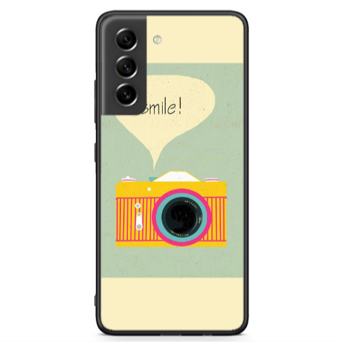 Samsung S21 FE Photo smile Black Glossy Θήκη