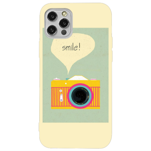 Apple iPhone 12 Pro Photo smile Transparent Silicone TPU Θήκη
