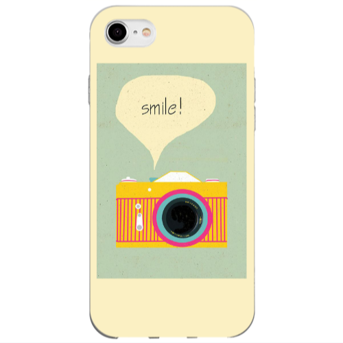 Apple iPhone 7 Photo smile Transparent Silicone TPU Θήκη