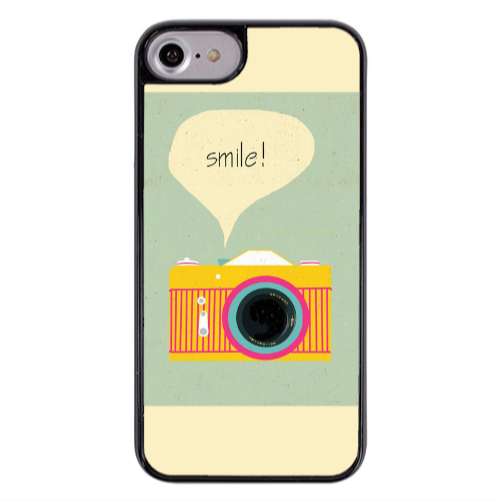 Apple iPhone 7 Photo smile Black Glossy Θήκη