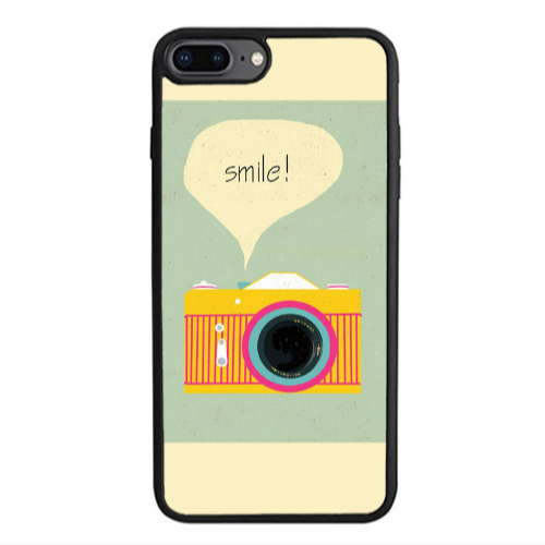 Apple iPhone 7 Plus Photo smile Black Glossy Θήκη