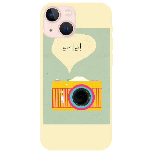 Apple iPhone 13 Mini Photo smile Transparent Silicone TPU Θήκη