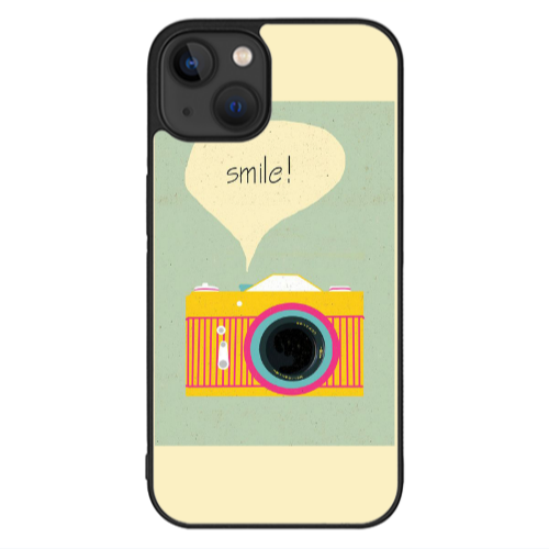 Apple iPhone 13 Mini Photo smile Black Glossy Θήκη