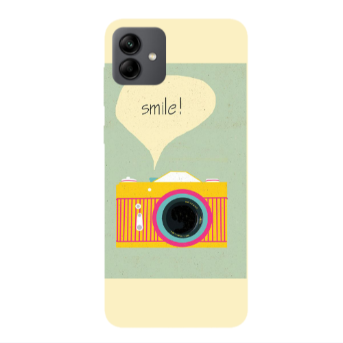 Samsung A04 Photo smile Transparent Silicone TPU Θήκη