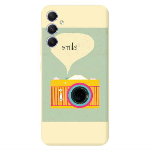 Samsung A34 Photo smile Transparent Silicone TPU Θήκη