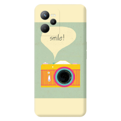 Realme C35 Photo smile Transparent Silicone TPU Θήκη