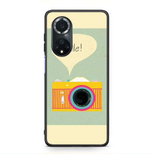 Huawei Nova 9 Photo smile Black Glossy Θήκη